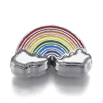 Alloy Enamel Slide Charms ENAM-L033-001P-1
