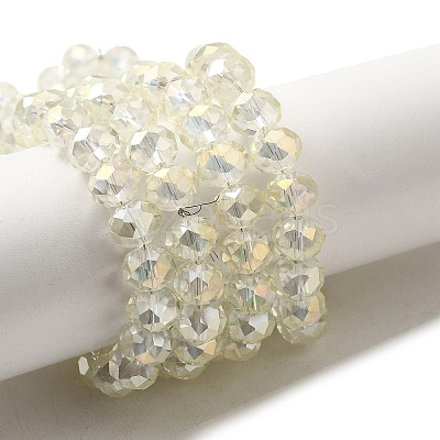 Electroplate Glass Beads Strands EGLA-D020-8x5mm-70-1
