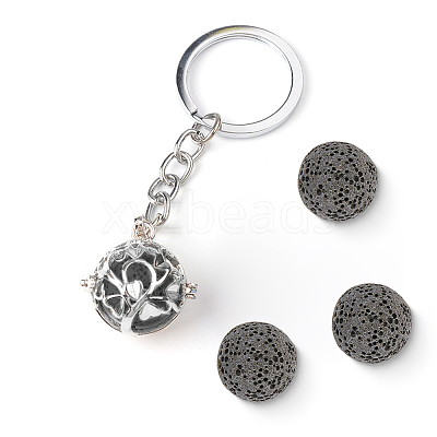 24Pcs Unwaxed Natural Lava Rock Beads G-PA0002-12A-1