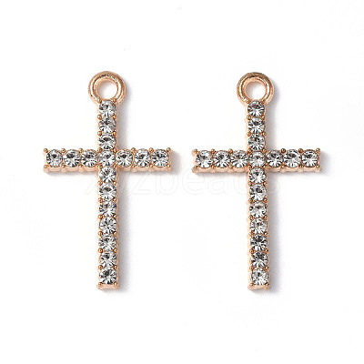Alloy Crystal Rhinestone Pendants PALLOY-F288-03KCG-1