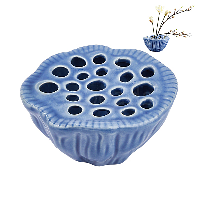 Porcelain Flower Arranger AJEW-WH0709-151A-1