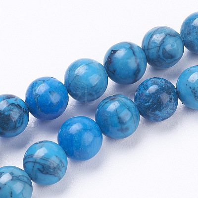 Natural Map Stone/Picasso Stone/Picasso Jasper Beads Strands X-G-F520-43-8mm-1