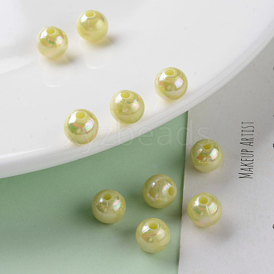 Opaque Acrylic Beads X-MACR-S370-D8mm-A10-1
