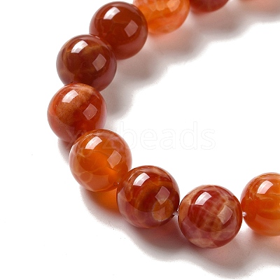 Natural Fire Crackle Agate Beads Strands G-G212-10mm-10-1
