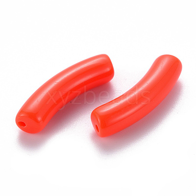 Opaque Acrylic Beads X-MACR-S372-002B-S026-1