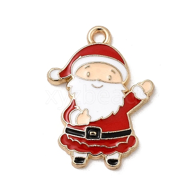Christmas Alloy Enamel Pendants FIND-H055-17I-G01-1