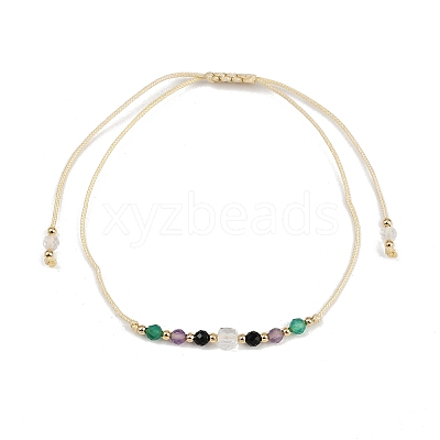 Natural stone constellation bracelet with 12 zodiac signs X-NR2952-2-1