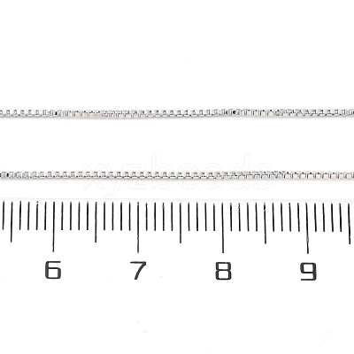 0.9MM Brass Box Chain Necklace Making NJEW-D302-77P-1