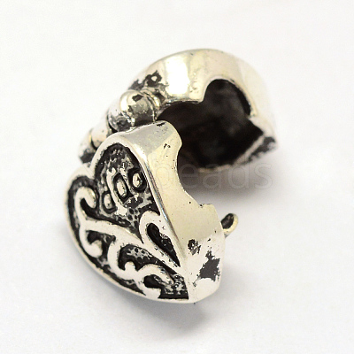 Alloy European Style Clasps PDLC-R001-12AS-1