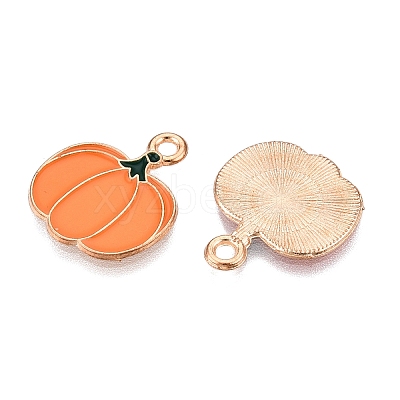Thanksgiving Day Theme Alloy Enamel Pendants X-ENAM-T020-35N-1