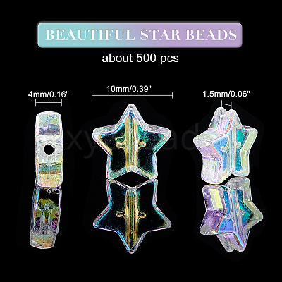 Eco-Friendly Transparent Acrylic Beads TACR-FH0001-01-1