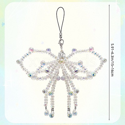 1Pc Glass Mobile Straps HJEW-SZ0001-59C-1