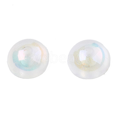 Electroplated ABS Plastic Imitation Pearl Beads KY-N020-09A-01-1