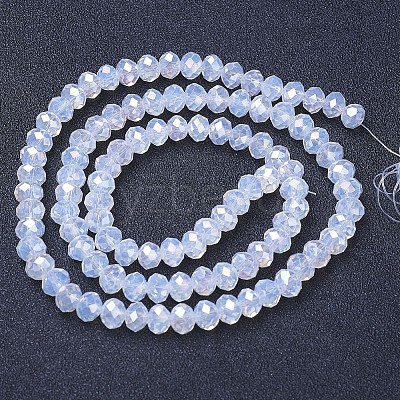 Electroplate Glass Beads Strands EGLA-A034-J6mm-B06-1