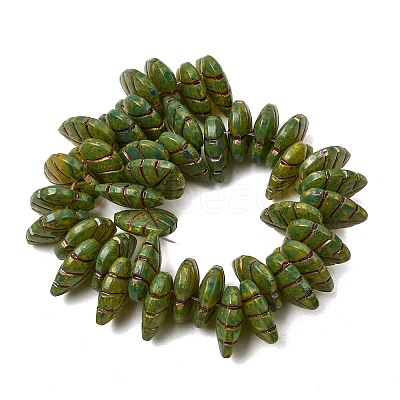 Painted Glass Beads Strands GLAA-Z021-07H-1