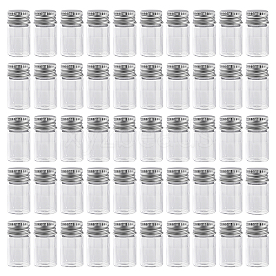 50Pcs Glass Bottles Bead Containers CON-DR0001-06B-1