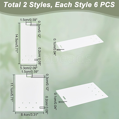 2Pcs 2 Styles Acrylic Badge Display Board AJEW-WH0554-59-1