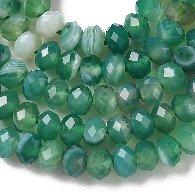 Natural Banded Agate Beads Strands G-D344-A34-05-1