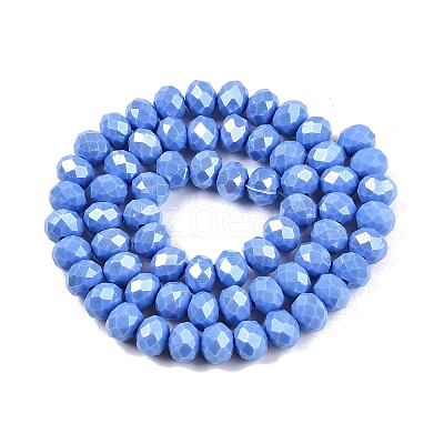 Electroplate Glass Beads Strands LS-EGLA-A044-P8mm-A17-1