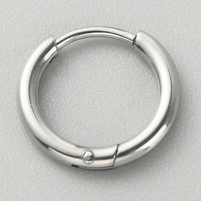 316L Surgical Stainless Steel Huggie Hoop Earrings for Girl Women EJEW-TAC0011-11A-P-1