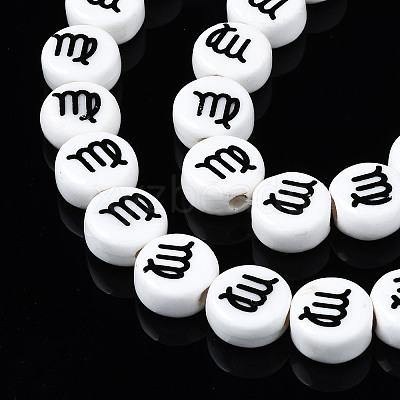 Handmade Porcelain Ceramic Beads Strands PORC-S502-032J-1