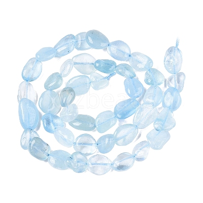 Natural Aquamarine Beads Strands X-G-R445-8x10-36-1