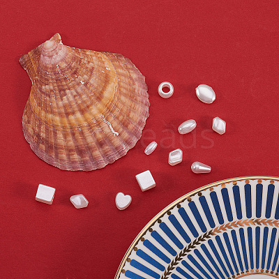 Large Hole Round Imitation Pearl Acrylic Beads OACR-CJ0001-09-1