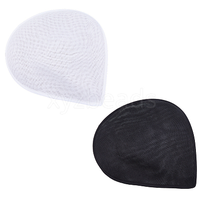 2Pcs 2 Colors Cloth Fascinator Hat Base for Millinery AJEW-HS0001-05-1