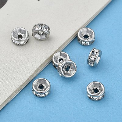 316 Surgical Stainless Steel Rhinestone Spacer Beads X-STAS-L285-001P-02-1