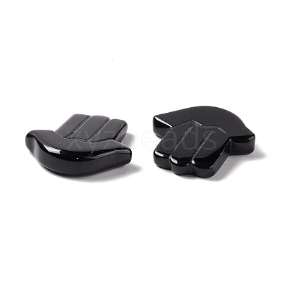 Natural Obsidian Cabochons G-E579-04F-1