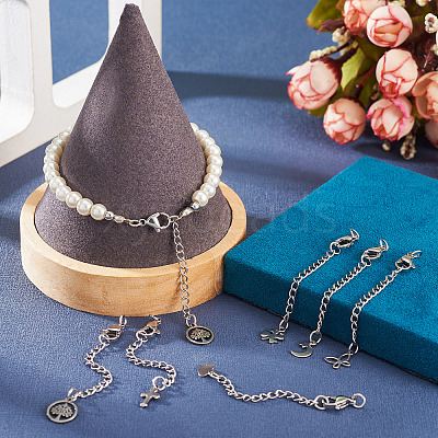 6Pcs 304 Stainless Steel Ends Chains FIND-TA0010-79-1