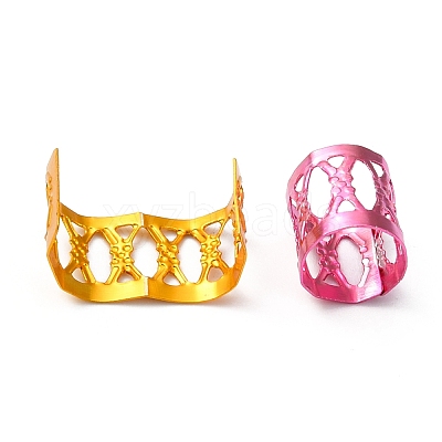 Aluminum Dreadlocks Beads Hair Decoration X-ALUM-R003-M-1
