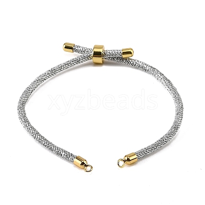 Adjustable Round Polyester Braided Cord Bracelet Making FIND-G117-01G-03-1