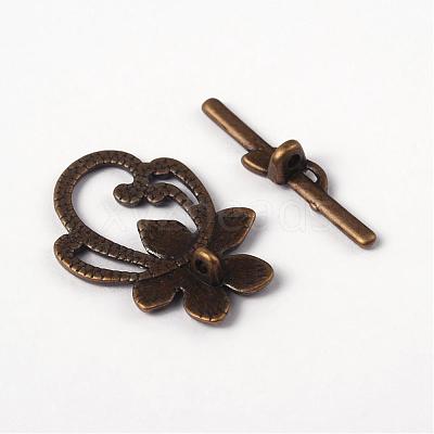 Tibetan Style Toggle Clasps X-MLF0677Y-NF-1