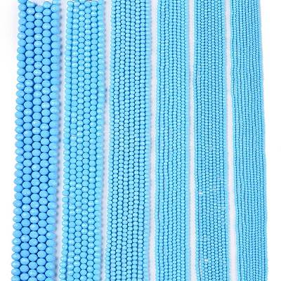 Opaque Solid Color Imitation Jade Glass Beads Strands EGLA-A044-P2mm-D08-1