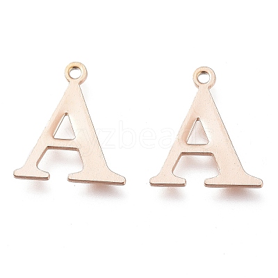 PVD Vacuum Plating  304 Stainless Steel Charms STAS-H112-A-RG-1