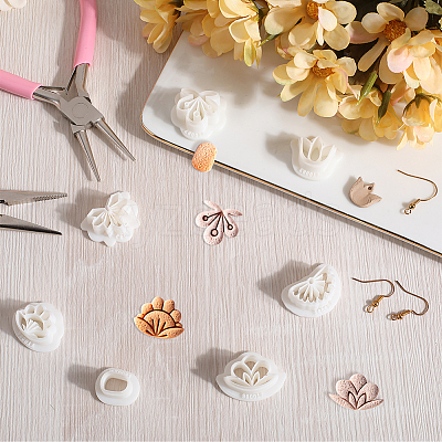 7Pcs 7 Styles Flower & Oval Resin Clay Cutters DIY-CP0010-34-1