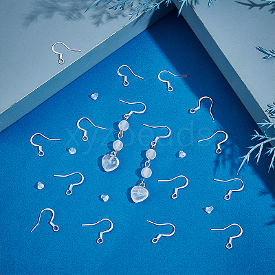 100Pcs 304 Stainless Steel Earring Hooks STAS-UN0055-13-1