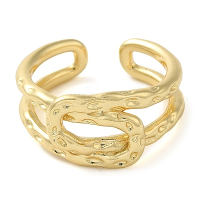 Brass Open Cuff Rings for Women LS-RJEW-Z070-07G-01-1