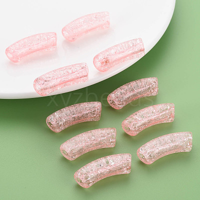 Transparent Crackle Acrylic Beads CACR-S009-001B-N26-1