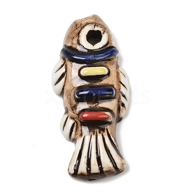 Handmade Porcelain Big Pendants PORC-Z003-01C-1