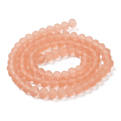 Transparent Glass Beads Strands EGLA-A034-T8mm-MD21-1