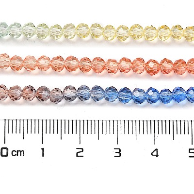Transparent Painted Glass Beads Strands X1-DGLA-A034-T3mm-A02-1