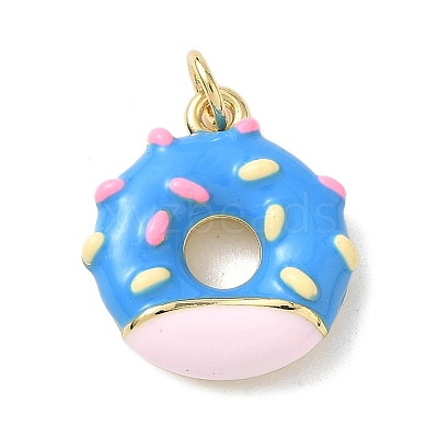 Brass Enamel Pendants KK-B155-12G-1