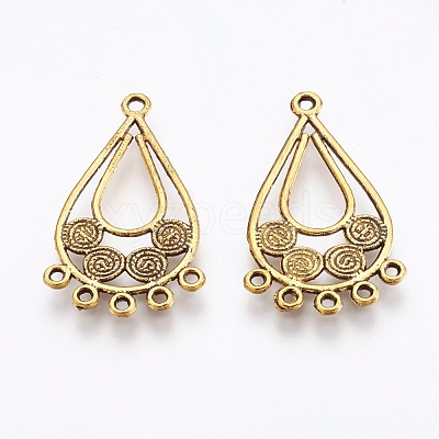 Tibetan Style Alloy Chandelier Components PALLOY-E450-11AG-1