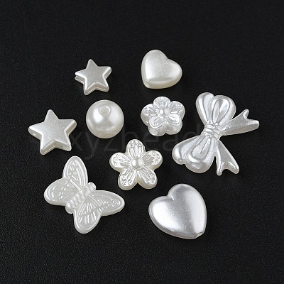 ABS Plastic Imitation Pearl Beads OACR-YW0001-50-1