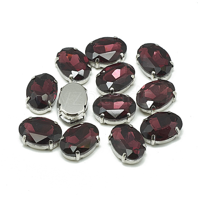 Sew on Rhinestone RGLA-T091-6x8mm-18P-1
