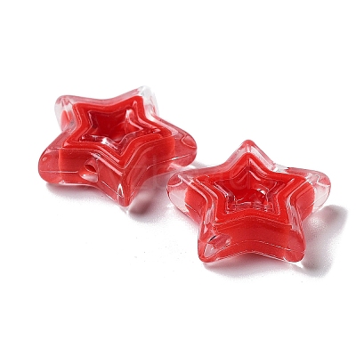 Acrylic Beads X-SACR-G033-02G-1