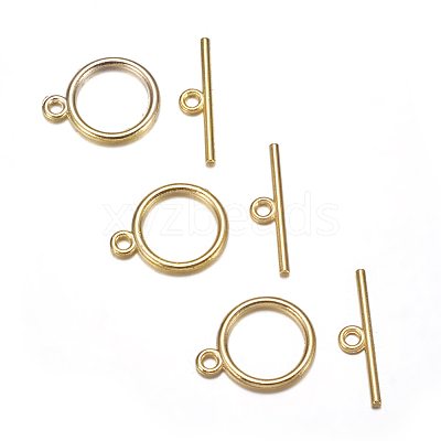 Tibetan Style Toggle Clasps TIBE-A12208-G-NR-1