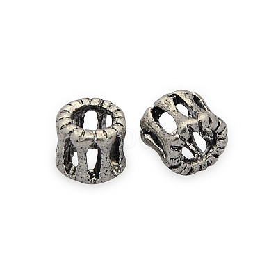 Brass Hollow Filigree Beads KK-J187-65AS-NF-1